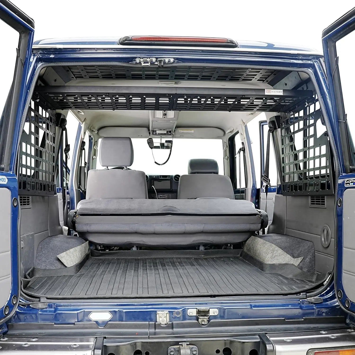 رف صندوق السيارة حامل الحقائب رفوف لوحة مولي مناسبة لتويوتا لاند كروزر 76 سلسلة LC76 2007-2025