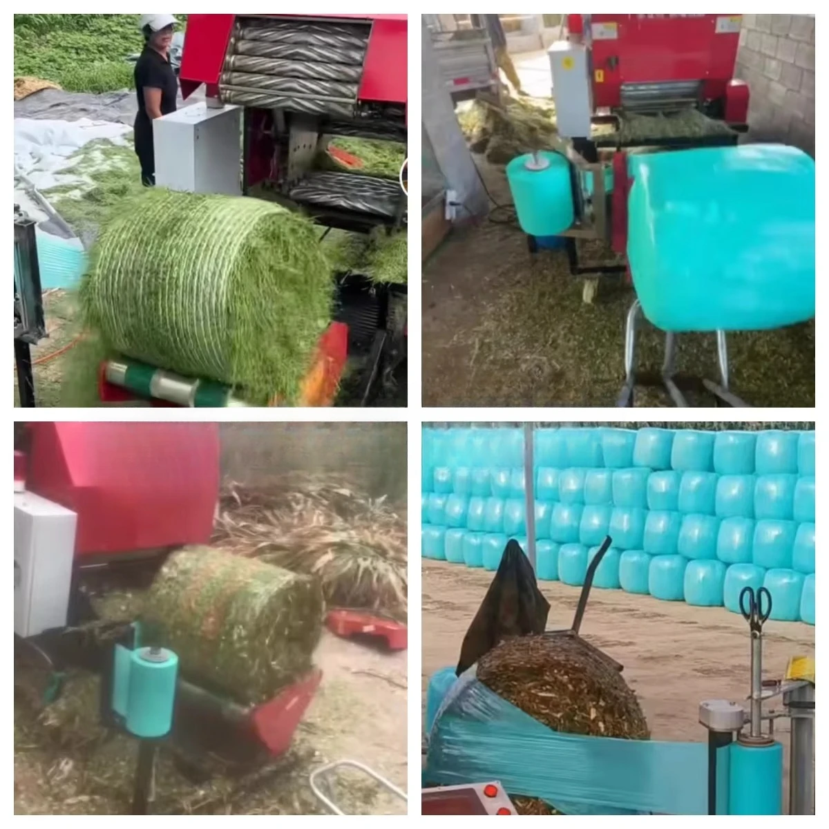 Automatic farm silage baler, packaging and packaging machine, cattle and sheep planting straw