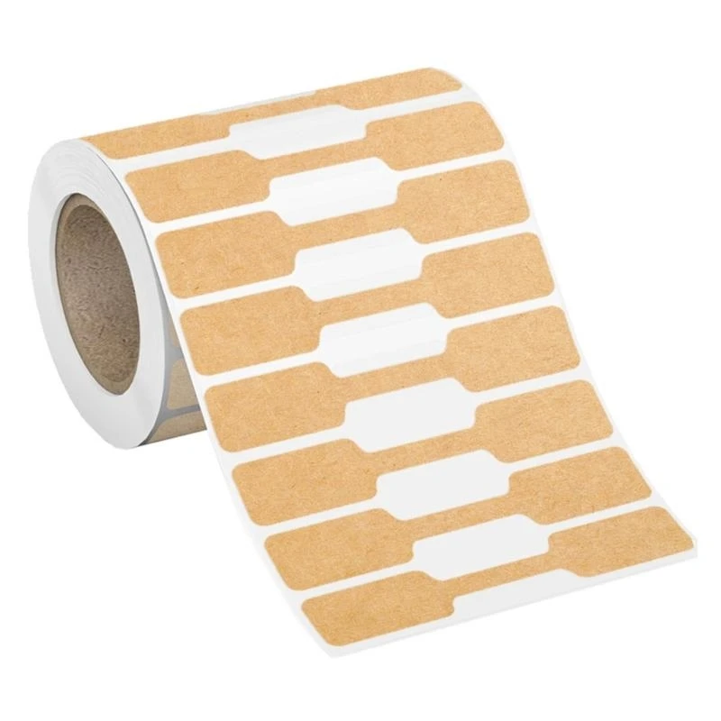 

J0MB 500Pcs Jewelry Labels Adhesive Dumbbell Sticker for Necklace Earrings Rings