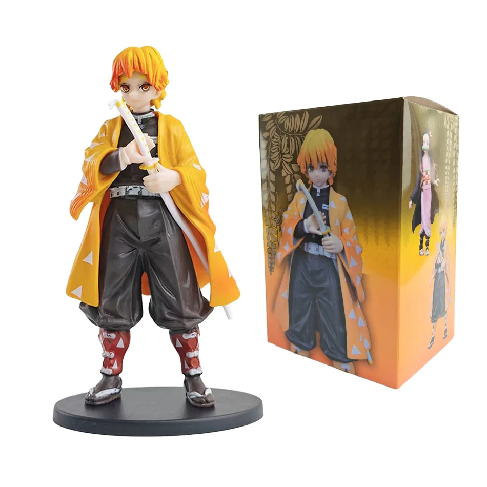 Anime Demon Slayer Demon Slayer: Kimetsu no Yaiba Figur Kamado Tanjiro Acchion Figur Azuma Zenitsu Nezuko Warrior PVC Modell und ys