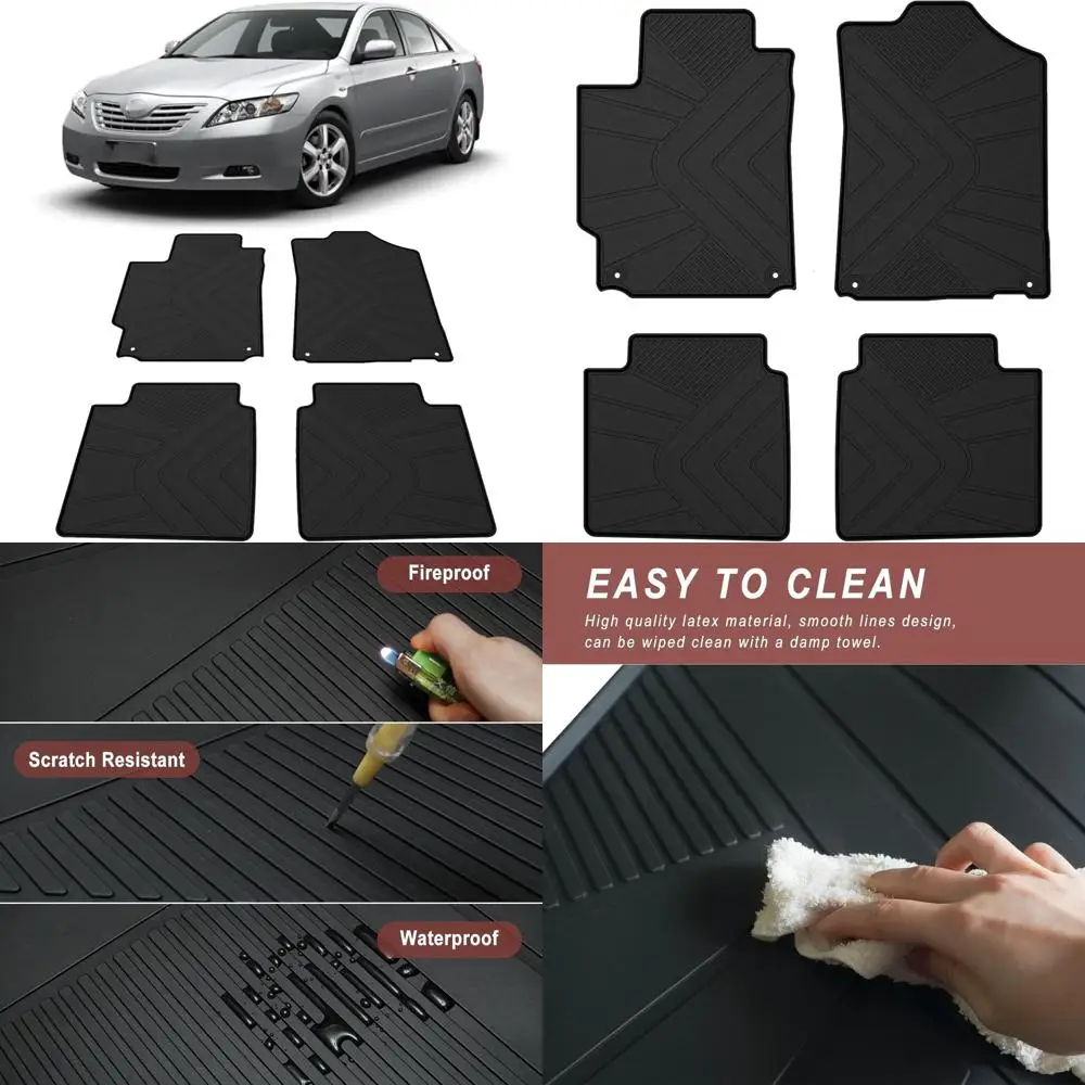 

Коврики для пола, совместимые с Toyota Camry 2006-2011, всепогодные автомобильные коврики Toyota Camry на заказ, сверхпрочные латексные напольные вкладыши B