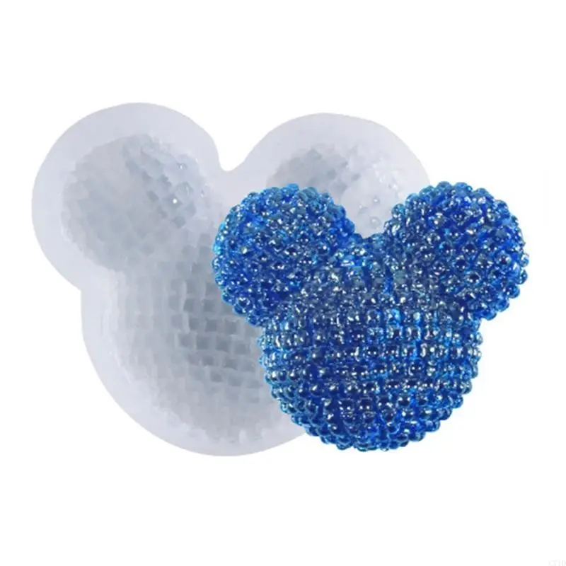 Diamond for Head Keychain Epoxy Resin Silicone Mold with Hole Pendant Mold