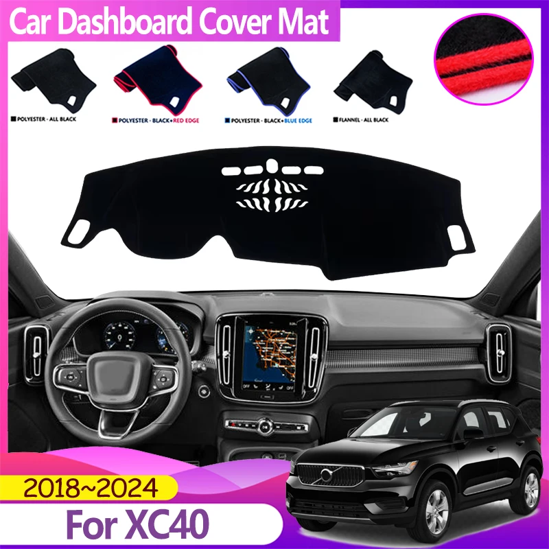 

Dashboard Cover For Volvo XC40 2018~2024 C40 EX40 Car Dashmat Avoid Light Pad Shading Mat Sun Protection Carpet Accesories 2020