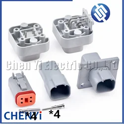 4 Pin Automotive Waterproof Connector Wire harness plug DT06-4S DT04-4P DT04-4P-L012 DT15-4P DT13-4P For Deutsch DT series