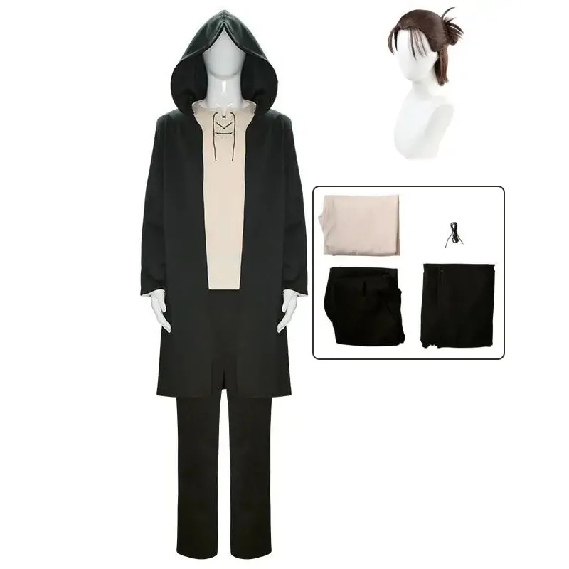 Eren Jaeger Cosplay Kostuum Pruik Amime Uniform Halloween Carnaval Party Outfit Mannen Vrouwen Pakken