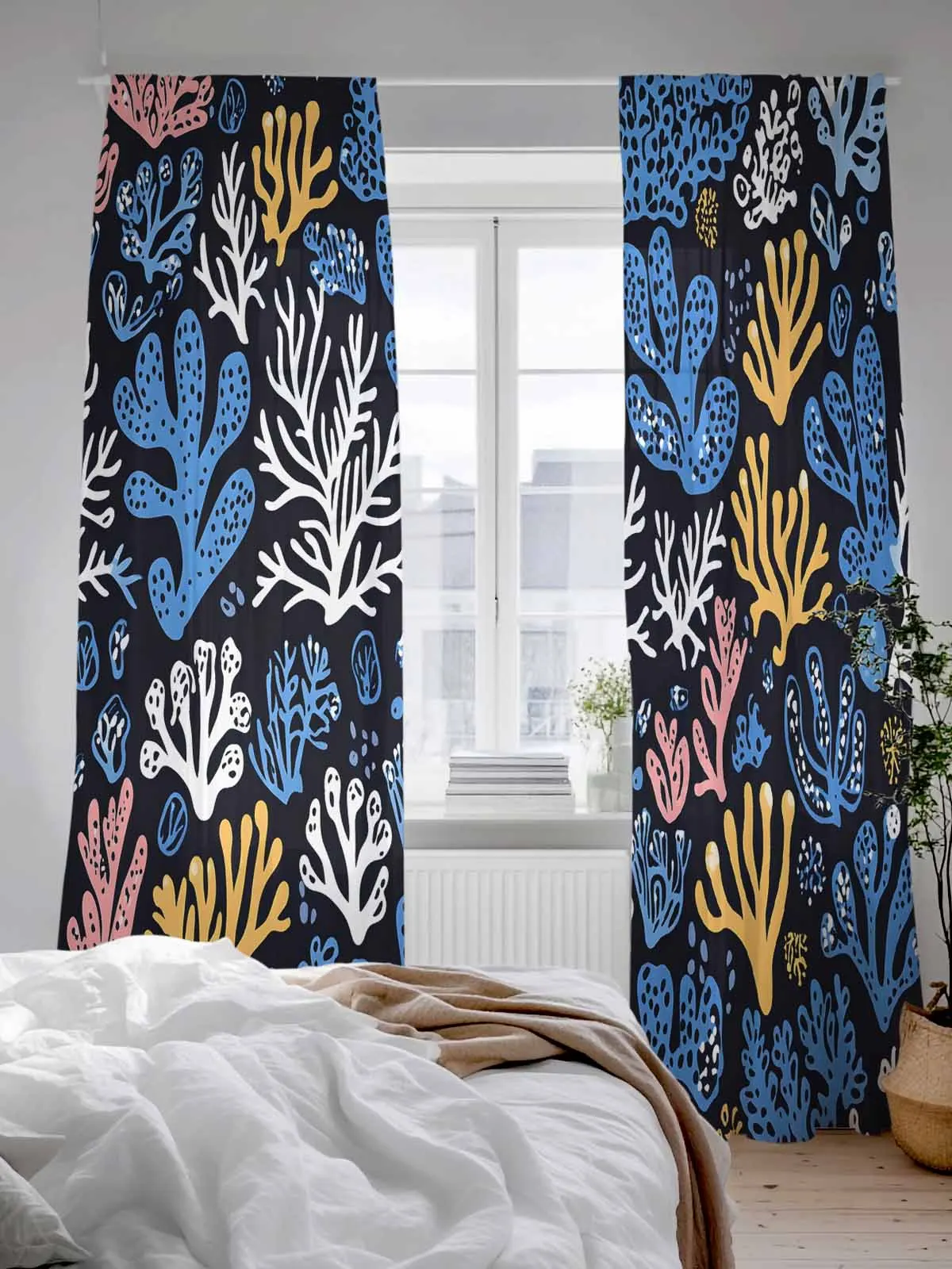 

Черные винтажные прозрачные шторы из кораллового тюля для гостиной, спальни, кухни, украшения, вуаль, шторы из органзы