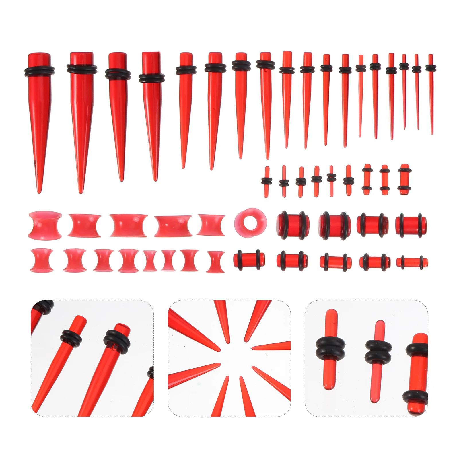 

50 шт., расширяющиеся украшения для конуса, ювелирные изделия для ушной раковины, антикоррозийные шикарные стильные аксессуары для пирсинга ушей, креативный художественный декор для пирсинга