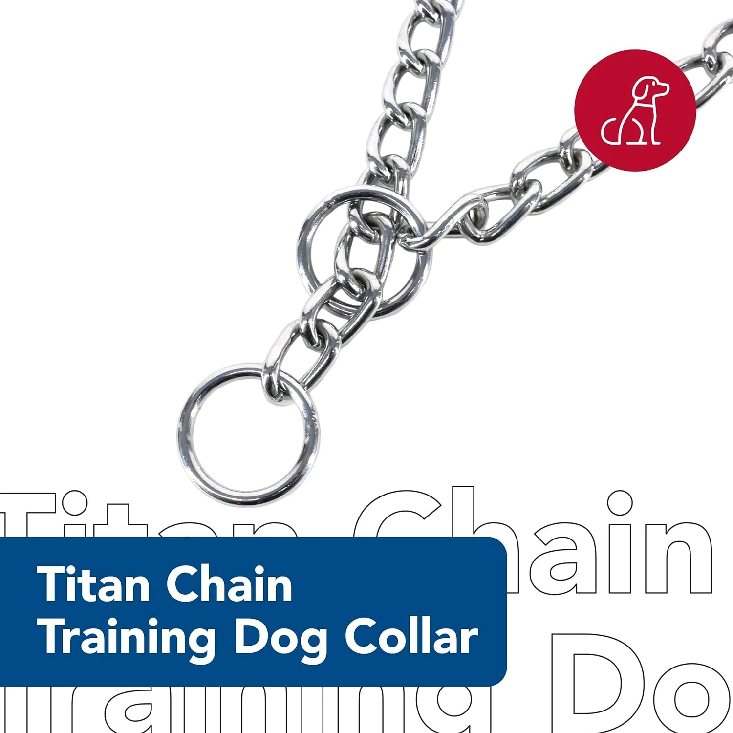 

High-Quality, Durable and Reliable Wide Chrome Choke Collar - Sturdy Training Gear for Your Strong-Willed Furry Companion! Premi