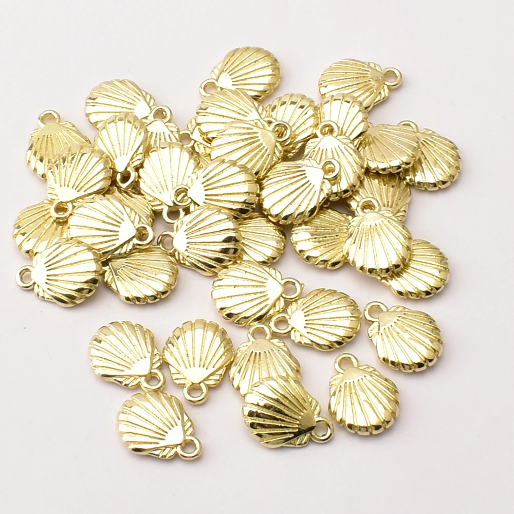 10pcs/lot CCB Big seashells pendant DIY accessory material for jewelry making