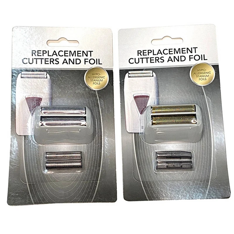 2X ماكينة حلاقة استبدال احباط Cutters ل Andis 17150 17200 قابل للغسل ثلاثية الأبعاد ذكي العائمة شفرة الحلاقة الفضة