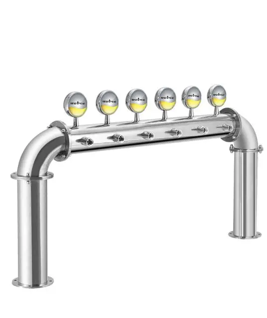 Available 6 way stainless steel Beer Column Beer machine Dispenser Tower for bar and restaurant