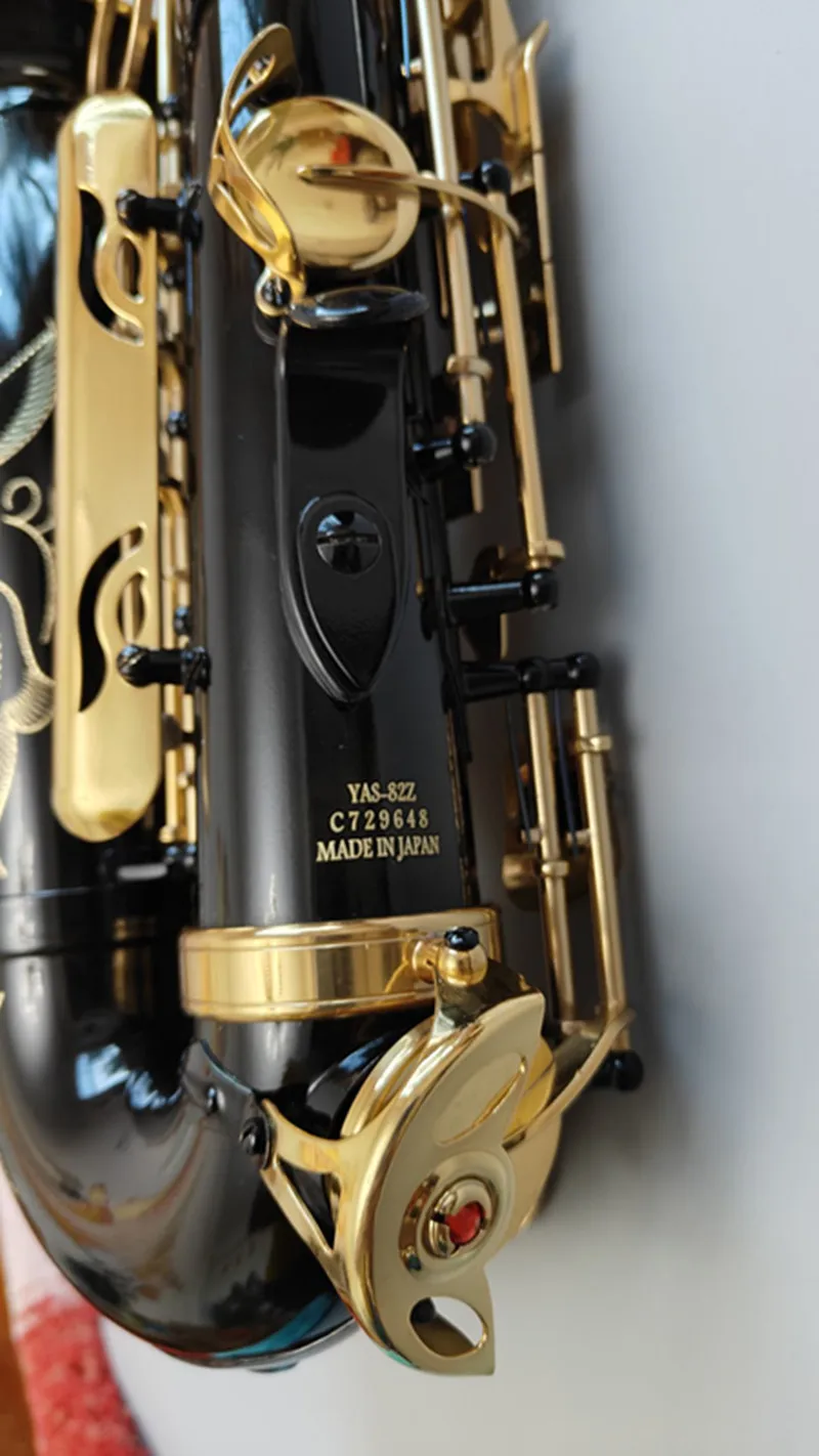 العلامة التجارية اليابانية YAS-82Z ألتو الساكسفون الأسود الإلكتروني آلة موسيقية مسطحة المهنية مستوى اللعب مع الملحقات هدية #3