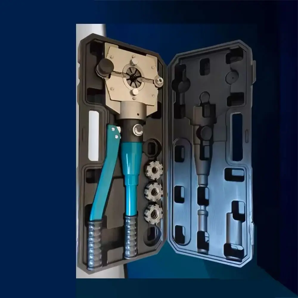 Portable Car A/C Hose Crimping Machine, Hand‑Operated Pipe Crimping Tool for Outdoor Auto Repair