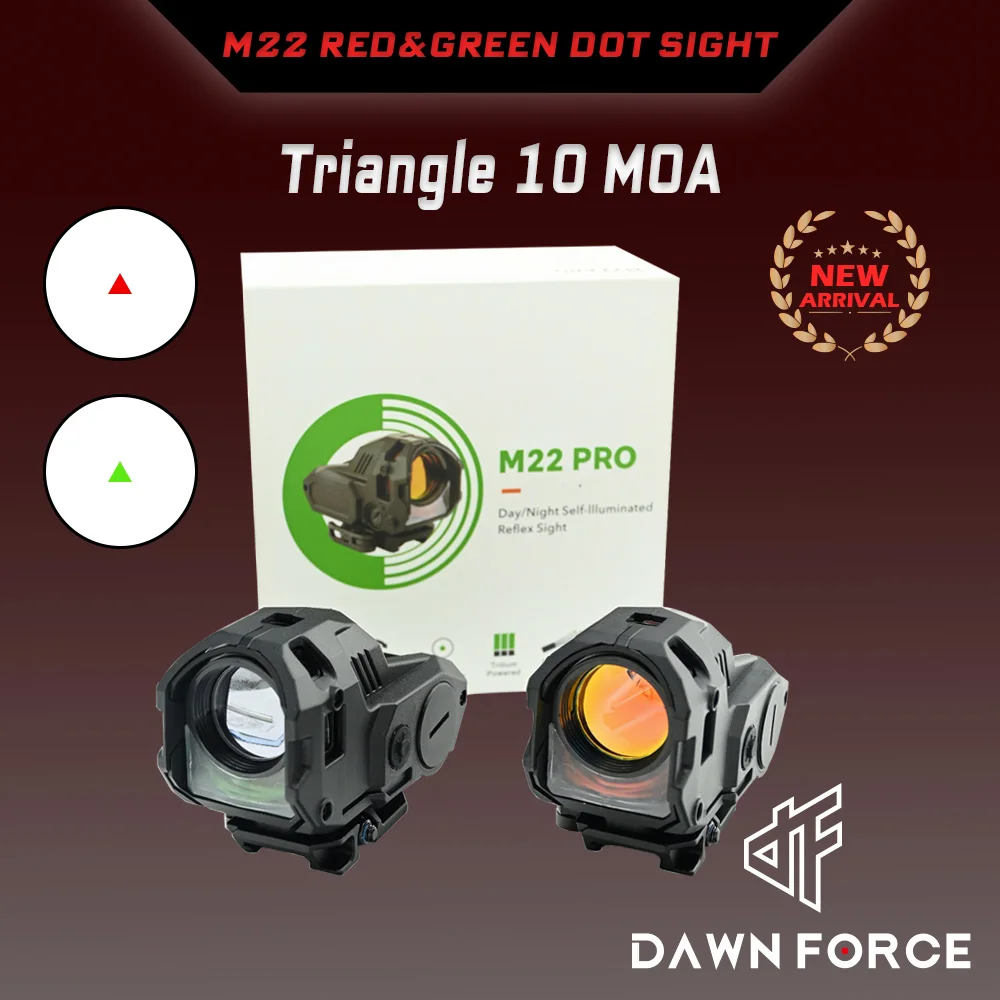 

Прицел коллиматорный M22 Pro с подсветкой (красная/зеленая точка) для планки Пикатинни 20 мм