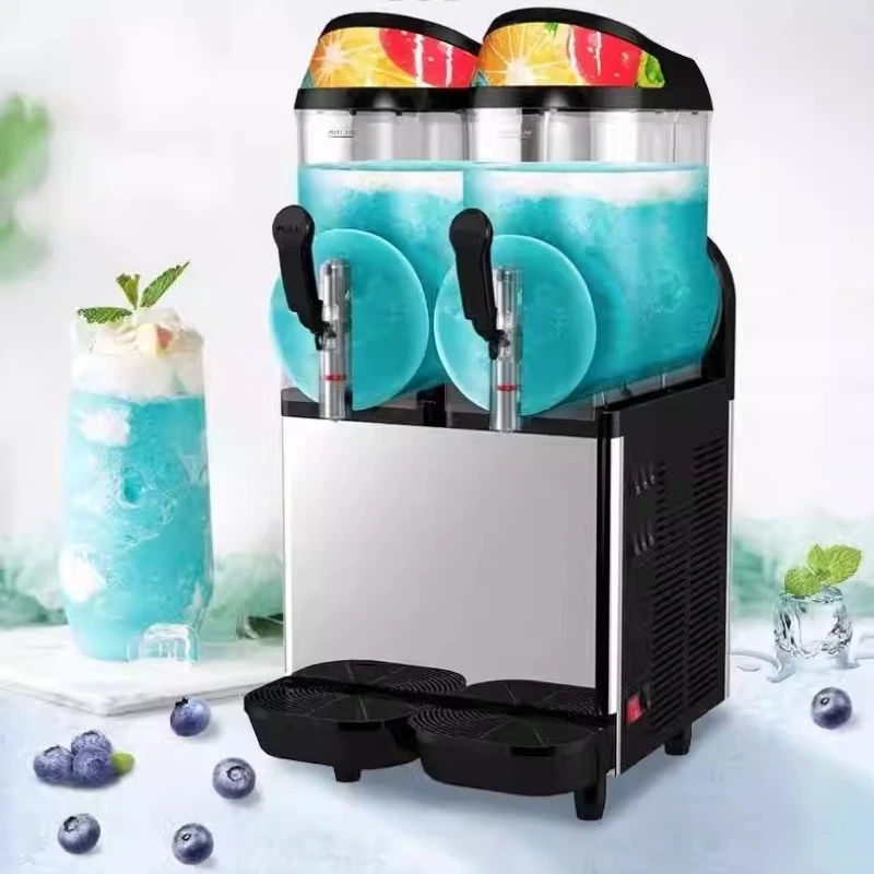 Single Cylinder Slush Maker Smoothie Machine Beverage Snow Melting Machine