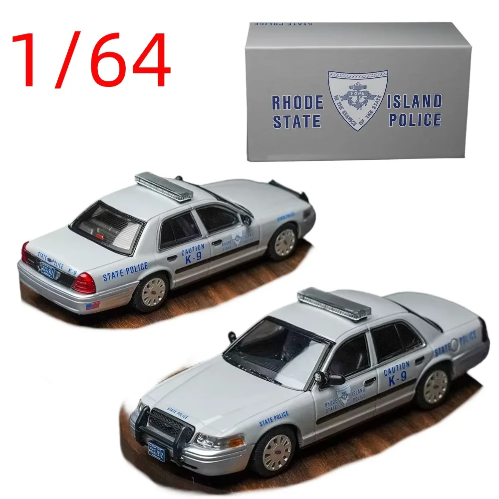 

Коллекционная модель автомобиля Ford Crown Victoria Rhode Island State Police K-9 из сплава, масштаб 1/64, для демонстрации и подарков