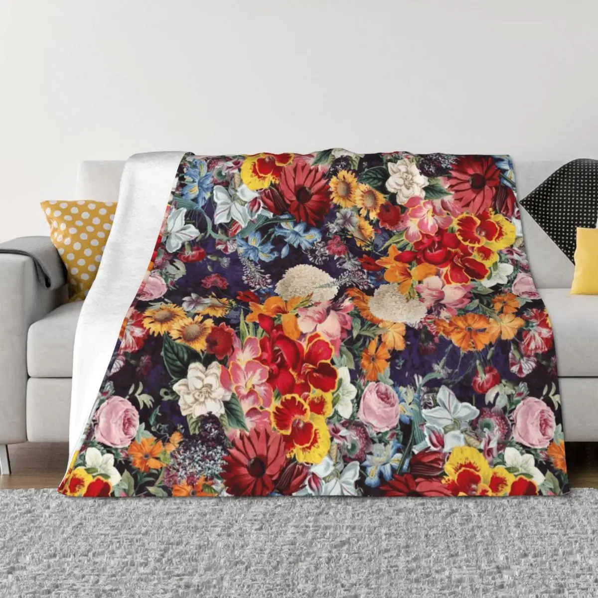 

Night Forest XXIII Throw Blanket Decoratives Personalized Gift Stuffeds Loose Blankets