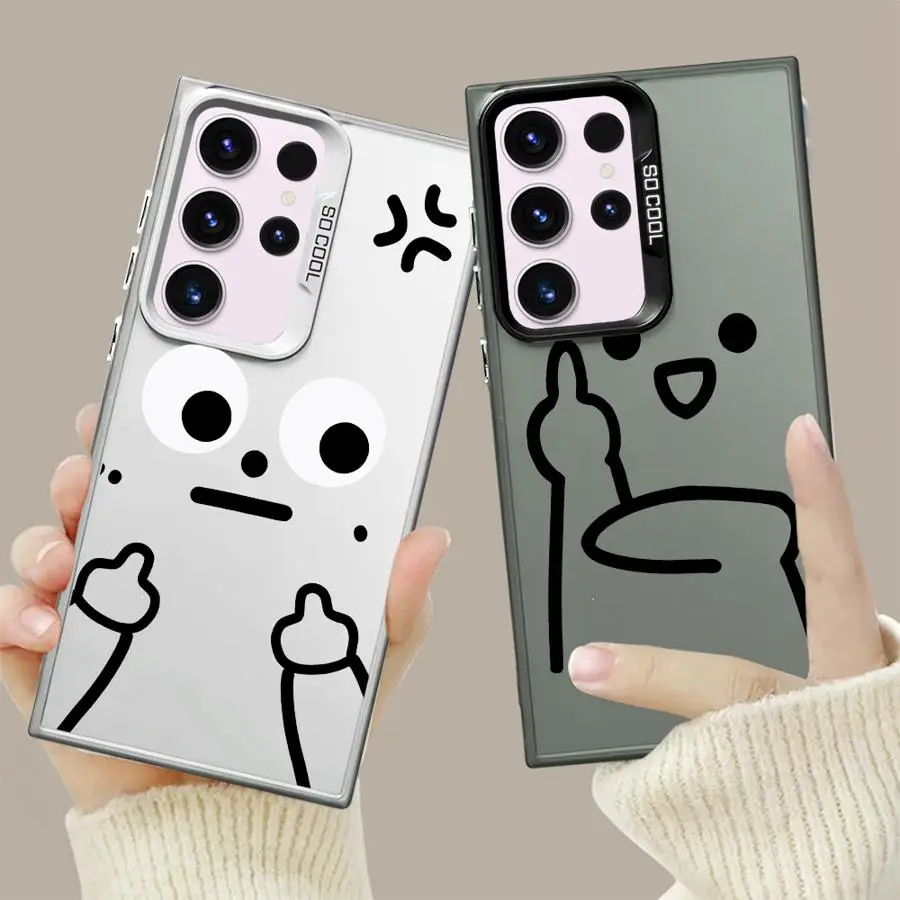 Funny Cartoon Matchman Phone Case for Samsung Galaxy S21 S25 S20 FE S24Ultra S23 S25Plus Note 20 Ultra S24 FE S22 Ultra Soft