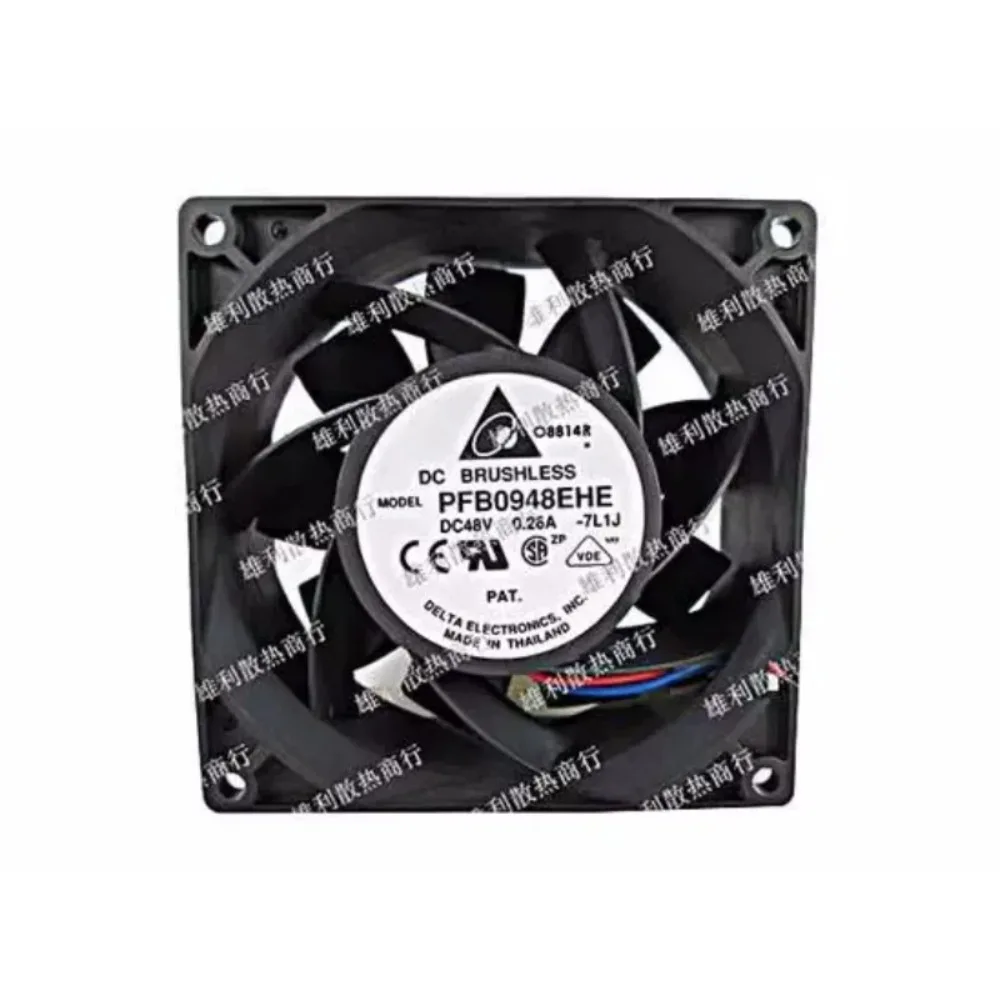 Delta Electronics PFB0948EHE 7L1J DC 48V 0.26A 90x90x38mm 3-Wire  Cooling Fan