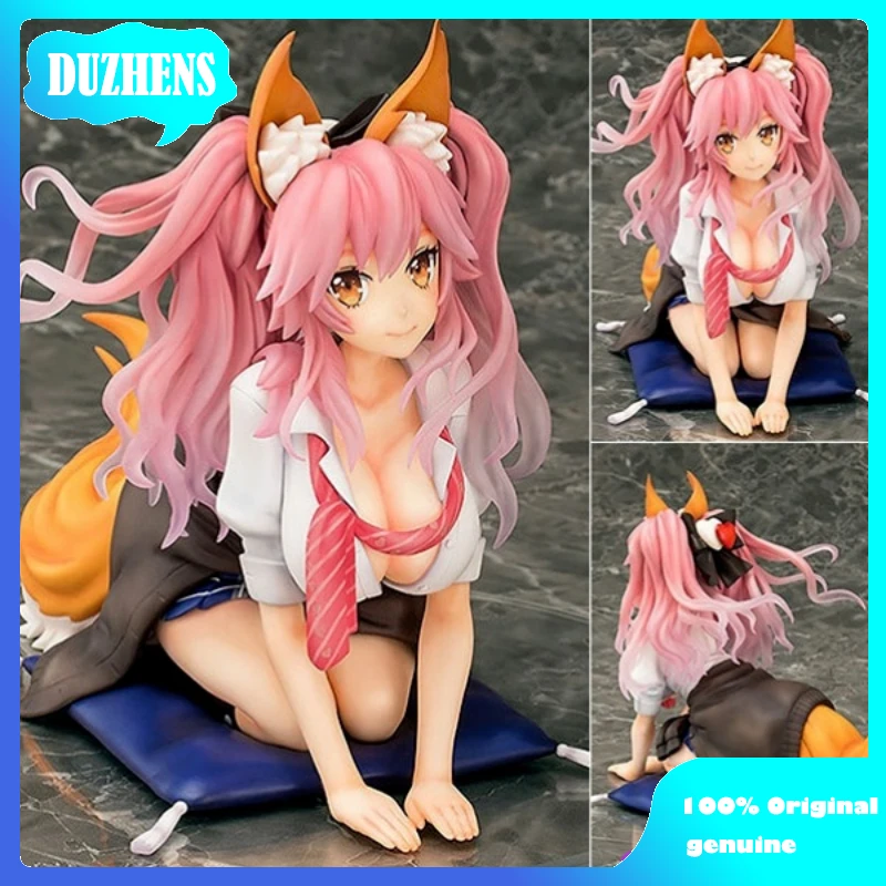 100% Original:Fate FGOTamamo no Mae Student uniform 19cm PVC Action Figure Anime Figure Model Toys Figure Collection Doll Gift