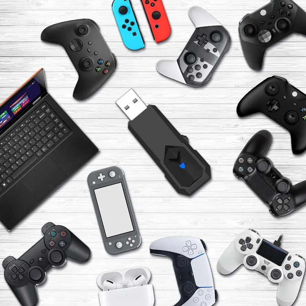 

USB Wireless Controller Converter Bluetooth-Compatible/Wired Gamepad Game Controller Adapter Converter for PS3 Switch PC