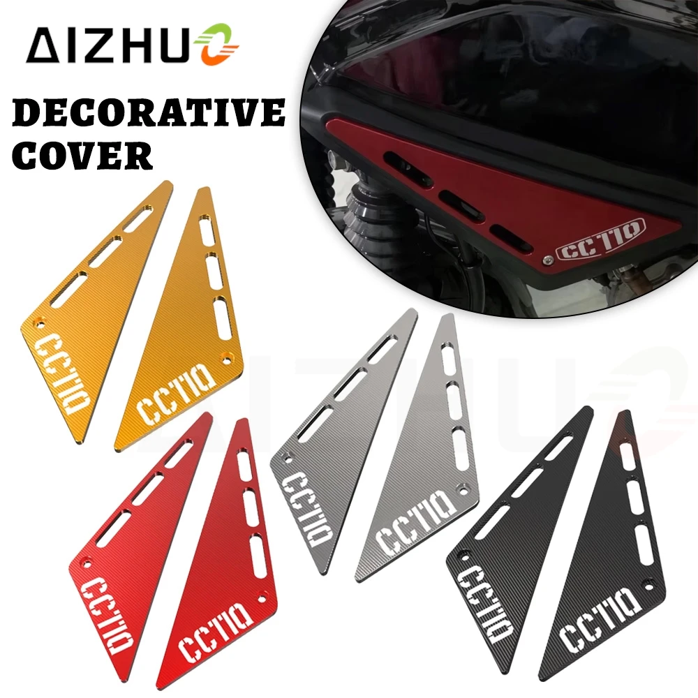 Motorcycle Accessories CNC Decorative Cover Front Panel Gurads Frame Cover Plate Protector Set For Honda Cross Cub CC110 CC 110
