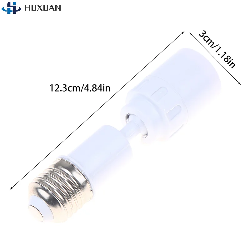 360 Degree Rotatable Light Fixture E27 Adjustable Light Bulb Base Universal E27 To E27 LED Light Bulb Socket Extender Adapter