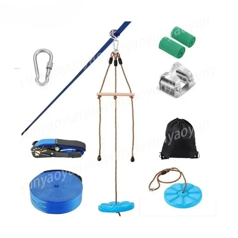 Zipline Kit for And Adult 52 Ft Zip Line Kits Up To 500