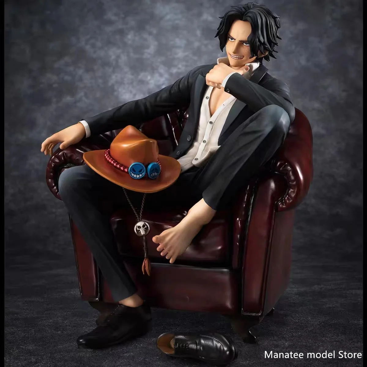 MegaHouse Original One Piece POP SOC 1/8 Portgas D. Ace PVC Action Figure Anime Figure Model Toys Collection Doll Gift