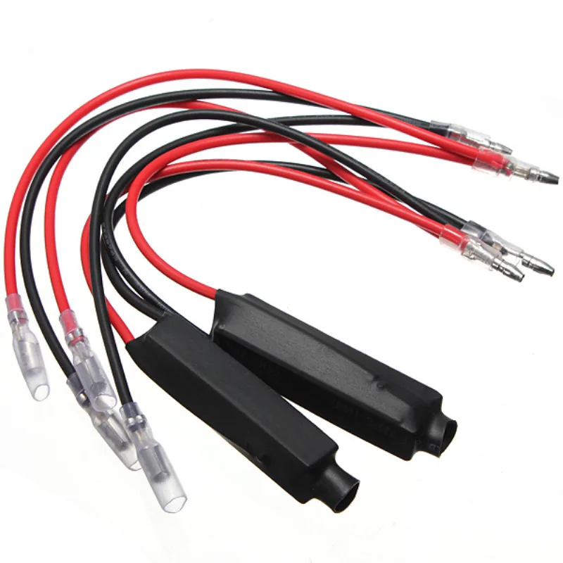 2pcs 10W Motorcycle LED Turn Signal Indicator Load Resistor Flasher for Yamaha/Honda/Suzuki Eliminating Fault Resistor Decoder