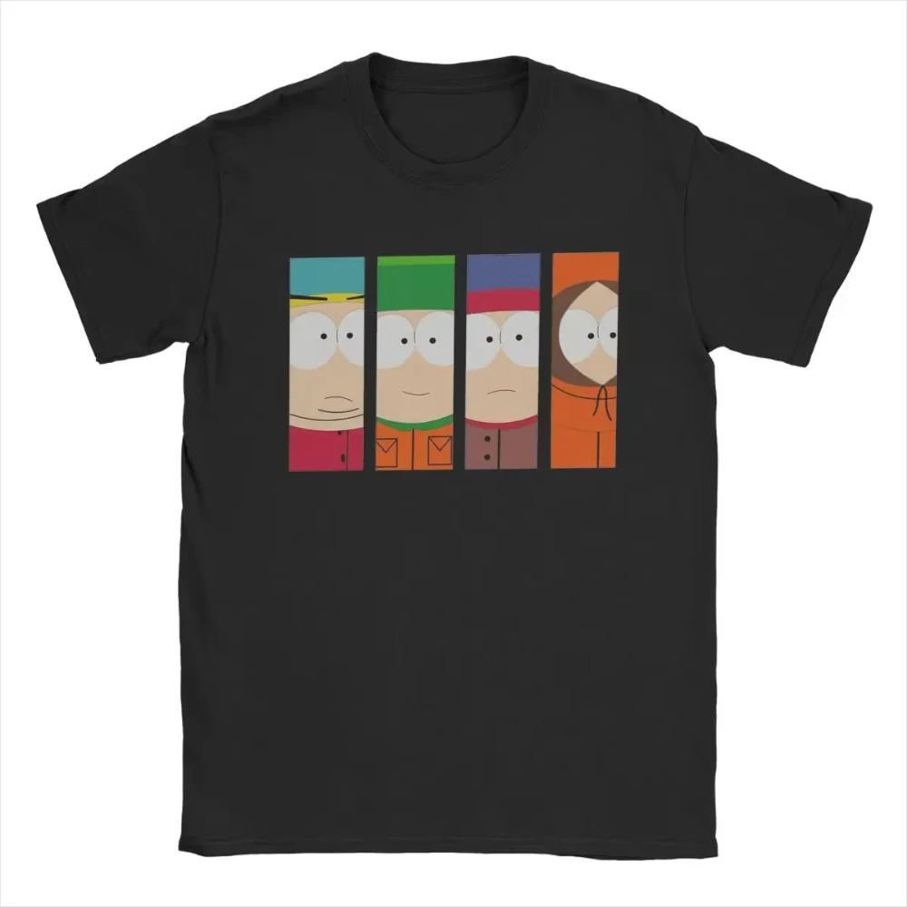 Crazy South Park T-shirt Men Women Funny Cartoon Cute Comic Pure Cotton Casual Short Sleeve O Neck Tee Tshirts Clothing Tops