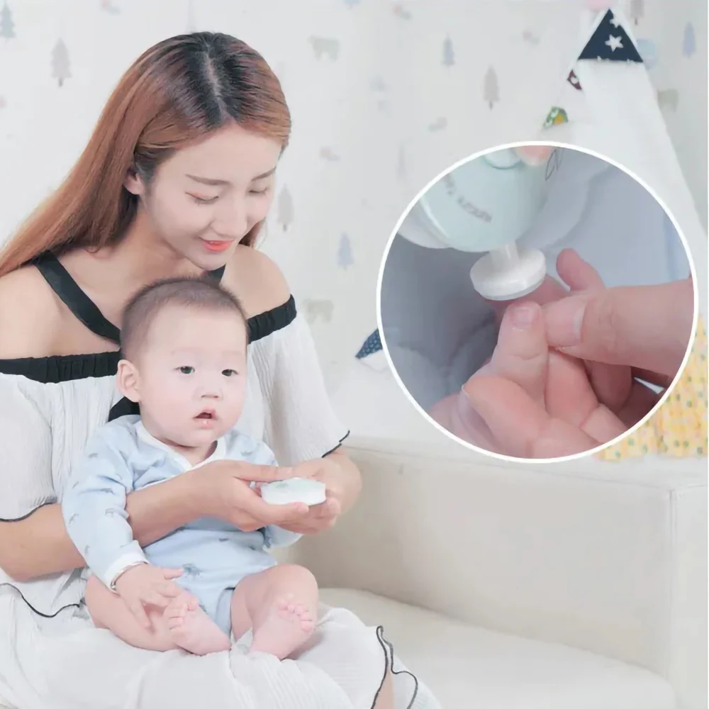 Electric Baby Nail Trimmer Newborn Baby Care Kit Manicure Set Kid Nail Polisher Tool Trimmer Infants Fingernail Cutter File Kit