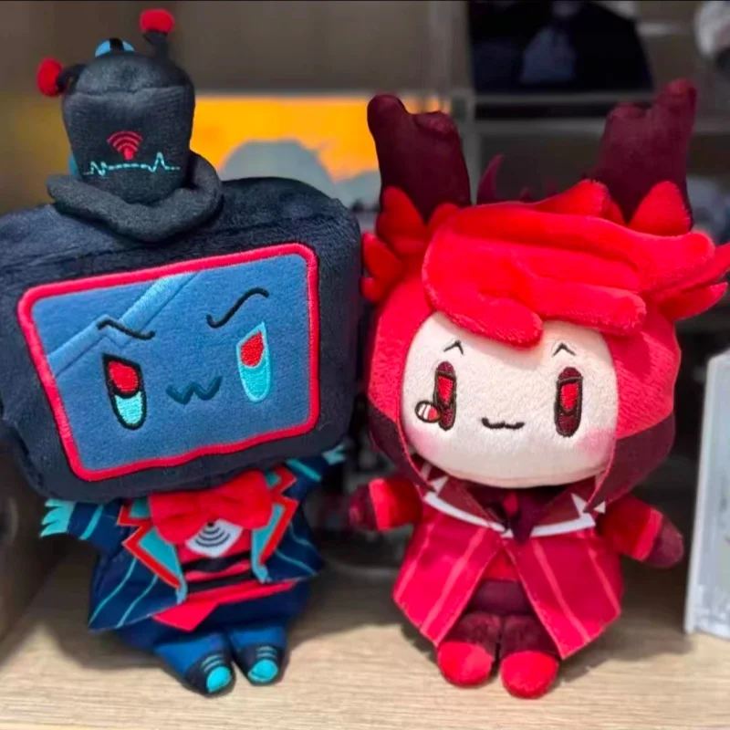 

New Hazbin Hotel Vox Plush Doll Q Version Stuffed Anime Keychain Pendant Anime Fans Gift Girlish Collectible Toy for Girls