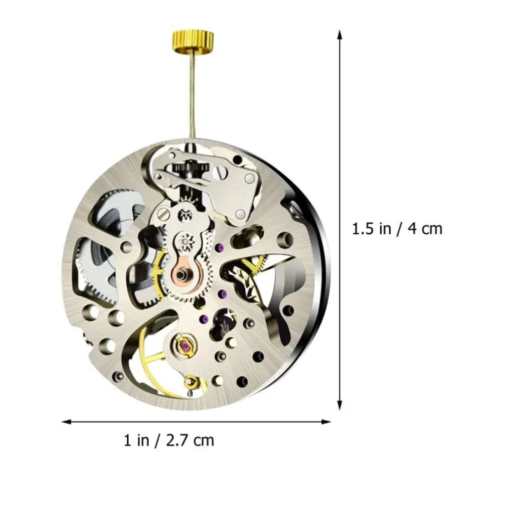 White Movement Watch Movement 3 Hands 3 Pin Design Watch Movement Replacement Single Calendar Automatic Mechanism view 6