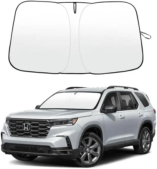

Обновленный складной солнцезащитный экран для лобового стекла автомобиля Honda Pilot 2016-2025, сохраняет прохладу салона