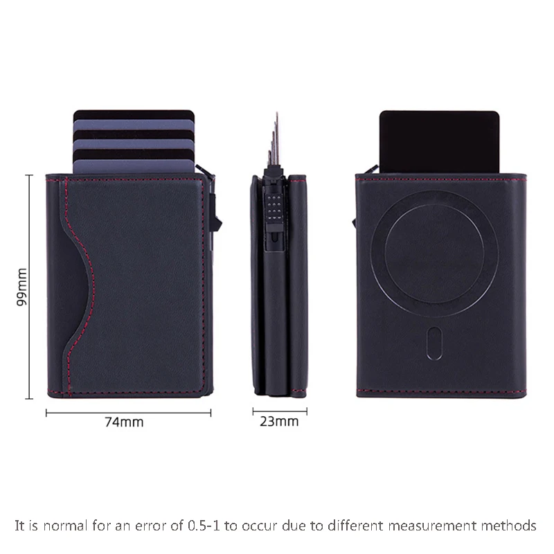 Per iPhone 16 15 Pro Max Custodia per Magsafe Portafoglio in pelle PU Forte magnetico per iPhone 16 15 14 Pro Porta carte Custodia per telefono