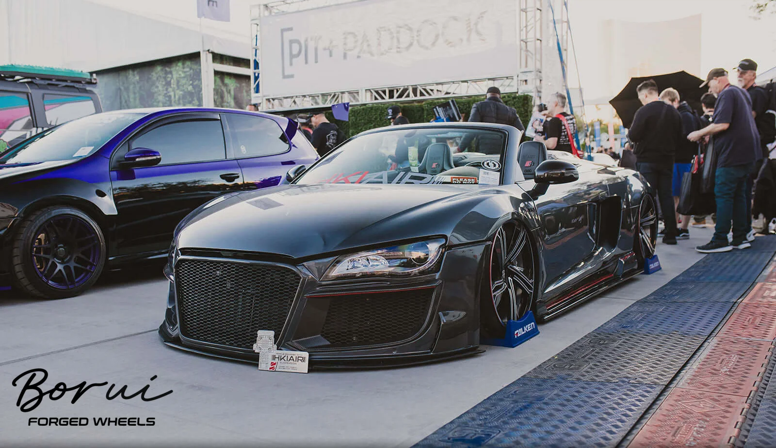 Borui T6 Alloy Racing Car Wheels 2-Piece Forged Rims Passenger Car Wheels For 16 17 18 19 20 21 22 24 26 28 Inch Vehicles