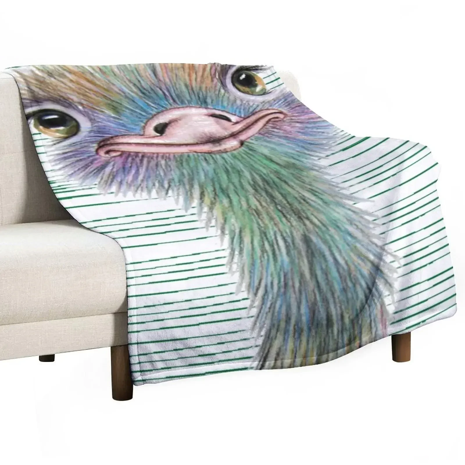 

ostrich Throw Blanket Retros Thermal For Sofa Thin for sofa Blankets