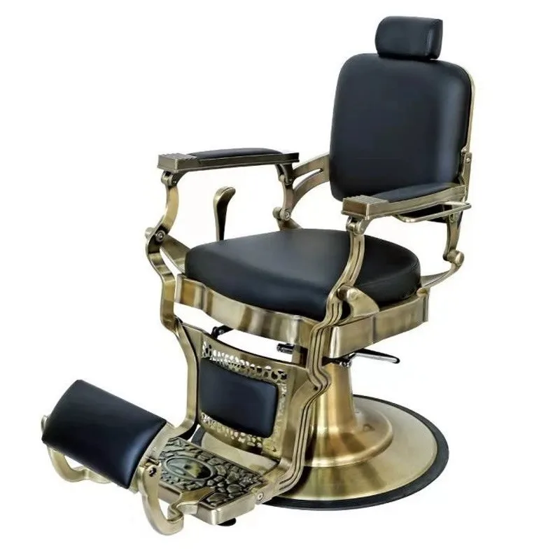 

BarBer retro oil head large men's shop beauty salon reclining shaving large chair