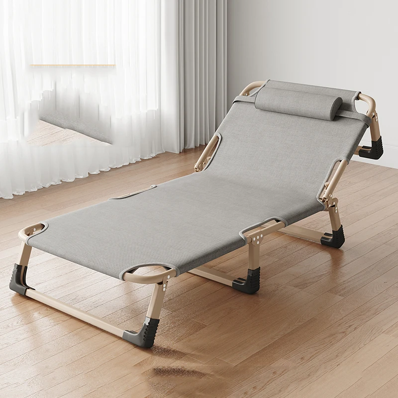 Foldable Single Reclining Chaise Lazy Armchair Sleeper Portable Pliable Chaise Modern Sunbed Sillones Reclinables Home Furniture