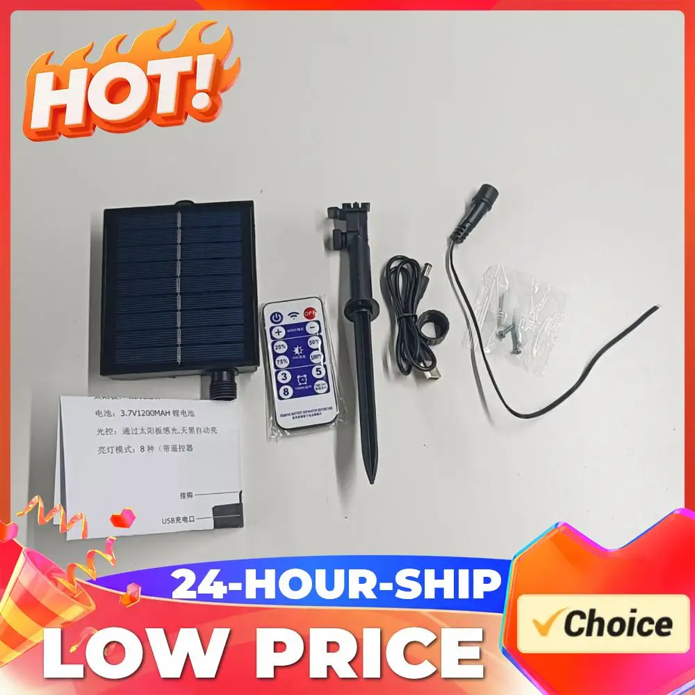 Solar Battery Box Outdoor Indoor LED String Lamp Panel Controller with Remote