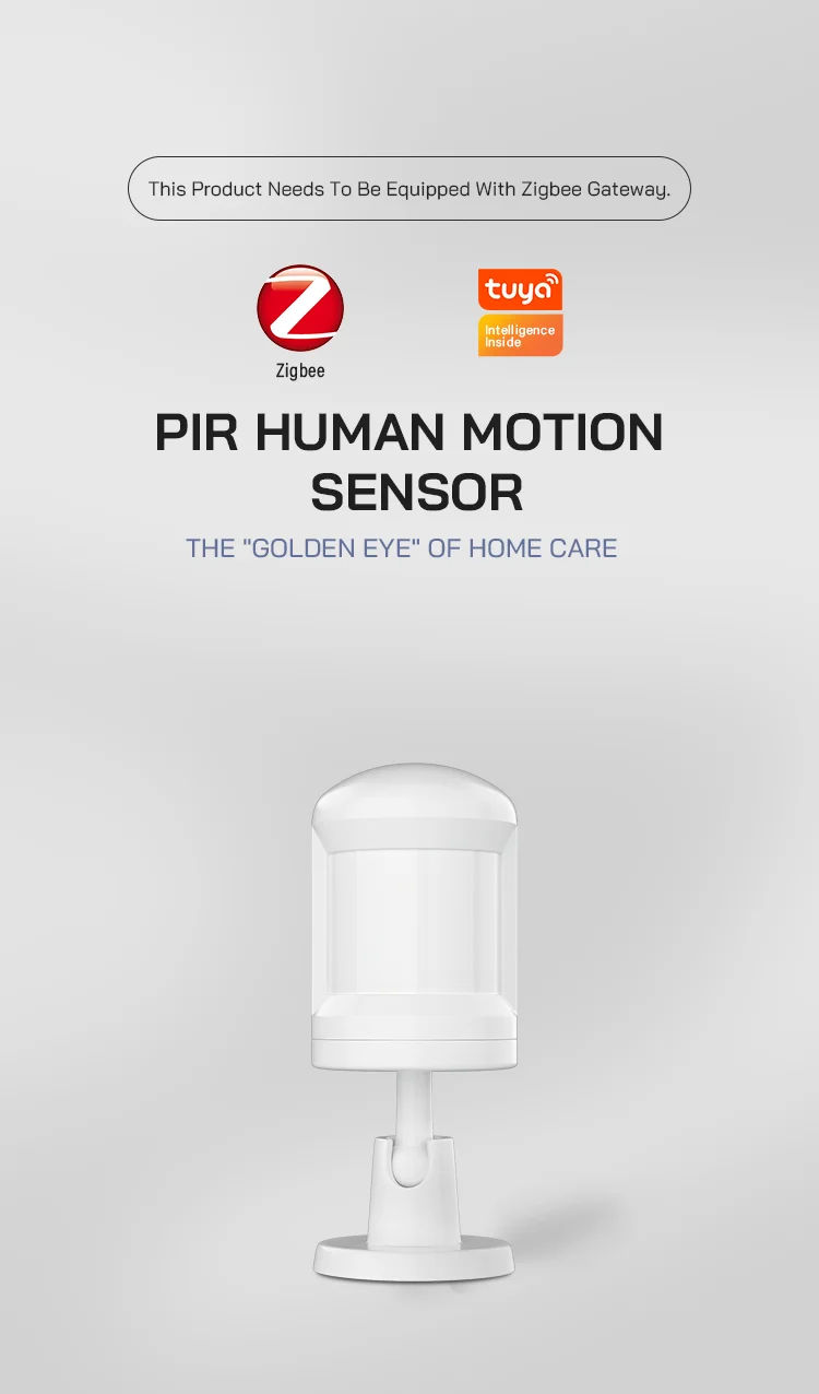 STLF Home Security System App Fernbedienung Tuya Smart Zigbee Pir Bewegungssensor Menschlicher Infrarot-Induktionsdetektor