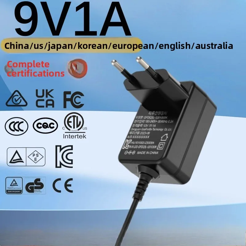 Adaptateur d'alimentation pour console prise EU, US, UK, AU, 9V, 1A, AC, DC, haute qualité, nouveau