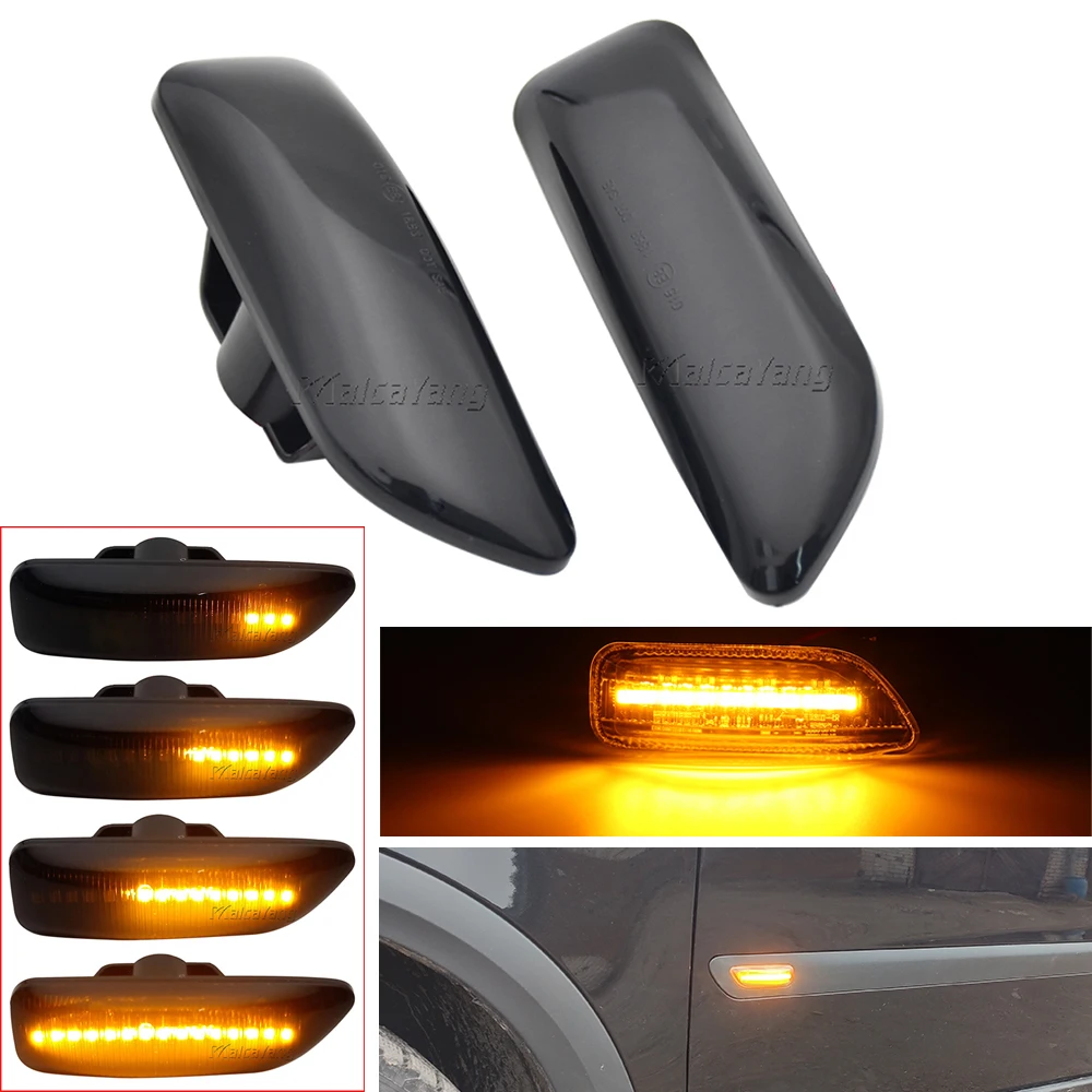 1Pair For Volvo S60 V70 S80 XC70 XC90 2001-2009 Turn signal light for Front Side Marker Light Lamp 30722641 30722642 Car Styling