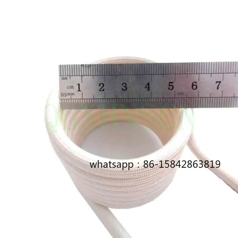 Induction Heating Coil ZVS Copper Tube Water-cooled High-frequency Furnace Intermediate Frequency 6mm Without Tap DIY