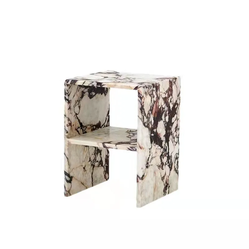 

Luxury furniture bedside table high-end marble bedside table