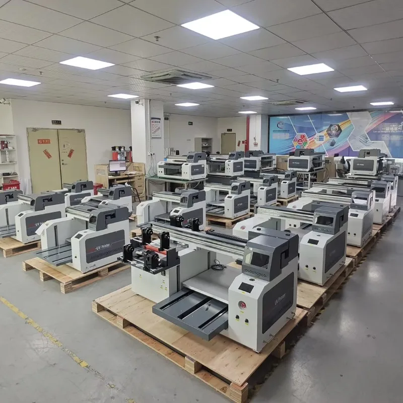 Customized 60*60cm UV Printer 6 Color 6 Nozzle TX800 Adsorption Platform Visual Positioning For Epson 3 XP600 For Acrylic Metal