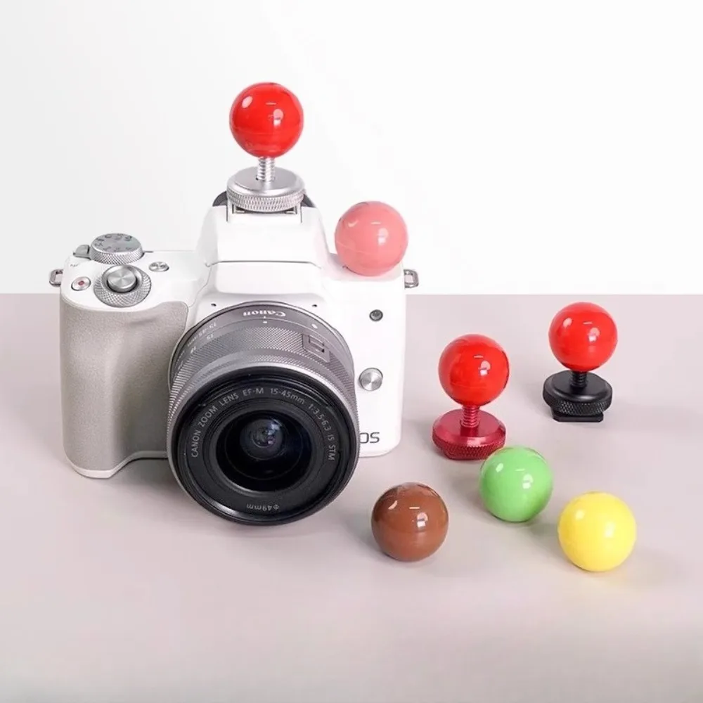 

Camera Hot Shoe Cover Cute Circular Ball Shutter Button for Canon R6 R8 Nikon Z5Z6 Sony ZVE10 Fj XS20 DSLR Mirrorless Dust Cover
