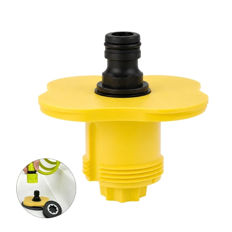 

Marine Deck Water Access Fitting, ABS Flanged Body with Threaded Lower Section for Boat Fill Point Service Use, Single Piece