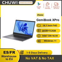 CHUWI GemiBook XPro 14.1 Inch Laptop Intel 12th N150 16GB DDR5 512GB SSD Windows 11 1920*1080 16:9 Screen WiFi 6 BT5.2 38Wh
